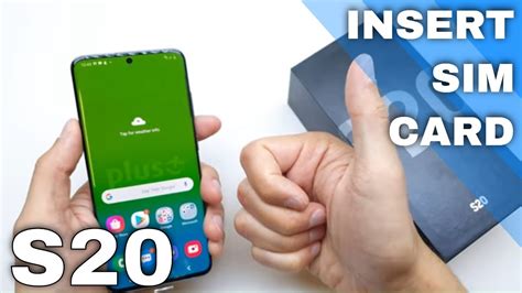 How to Insert SIM Card & SD Card in Samsung Galaxy S20 & S20+.